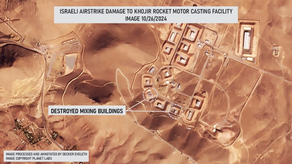 Satellite pics show Israel's strike on the Khojir missile production facility in Iran