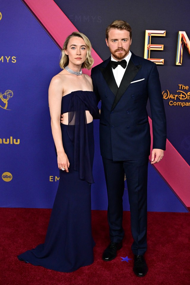 Saoirse with husband Jack Lowden, who she thinks should be the next James Bond