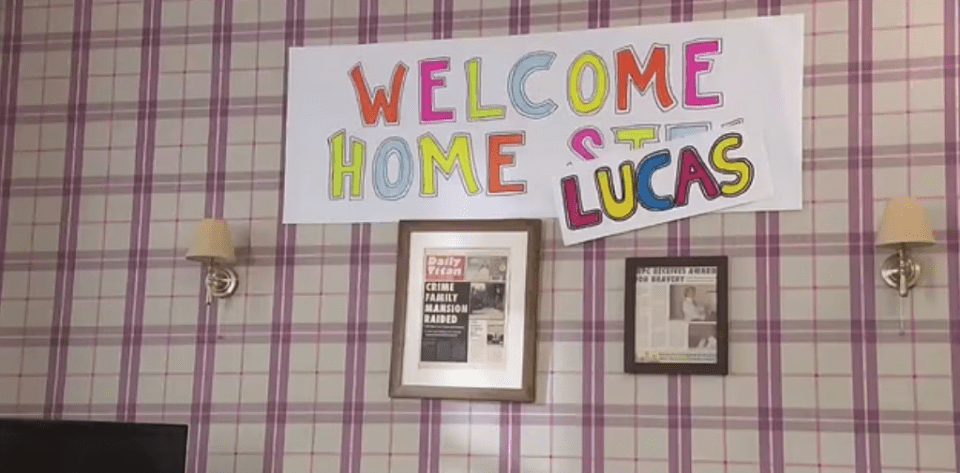 Lucas will be welcomed home after a year away