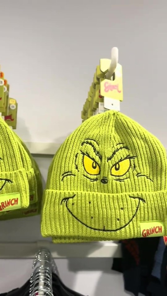 Keep warm with these Grinch hats in multiple sizes