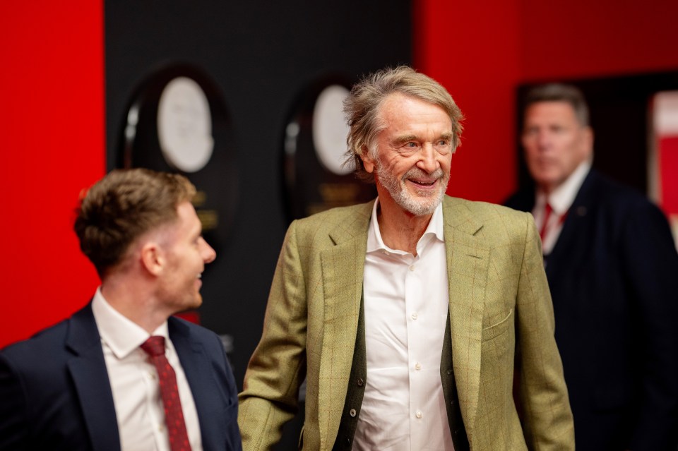 Man Utd's hierarchy including Sir Jim Ratcliffe are set to hold a meeting on Tuesday