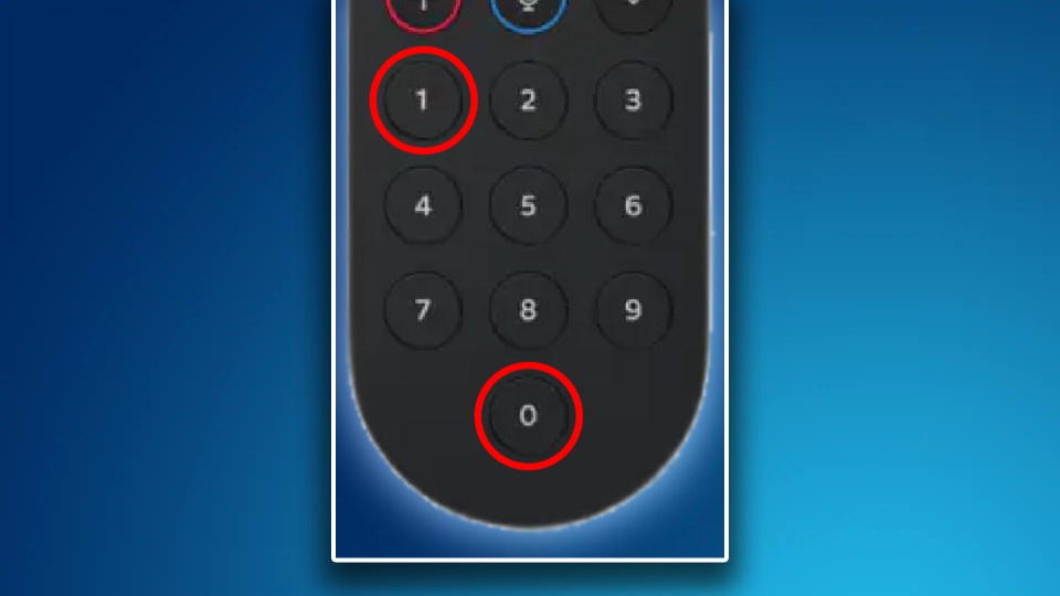 You'll want to use the buttons on your TV remote to tap in a secret code