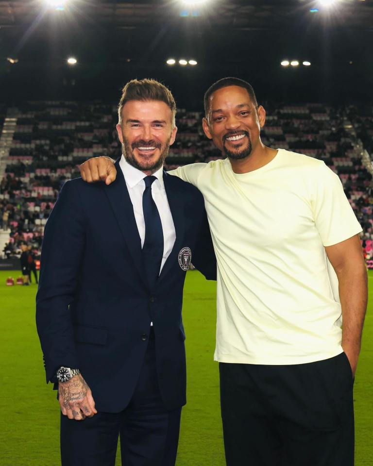 Hollywood star Will Smith is another celeb to attend a match