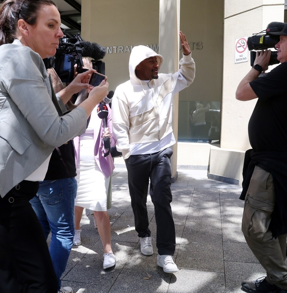 Filly waved to fans as he walked back to the waiting car