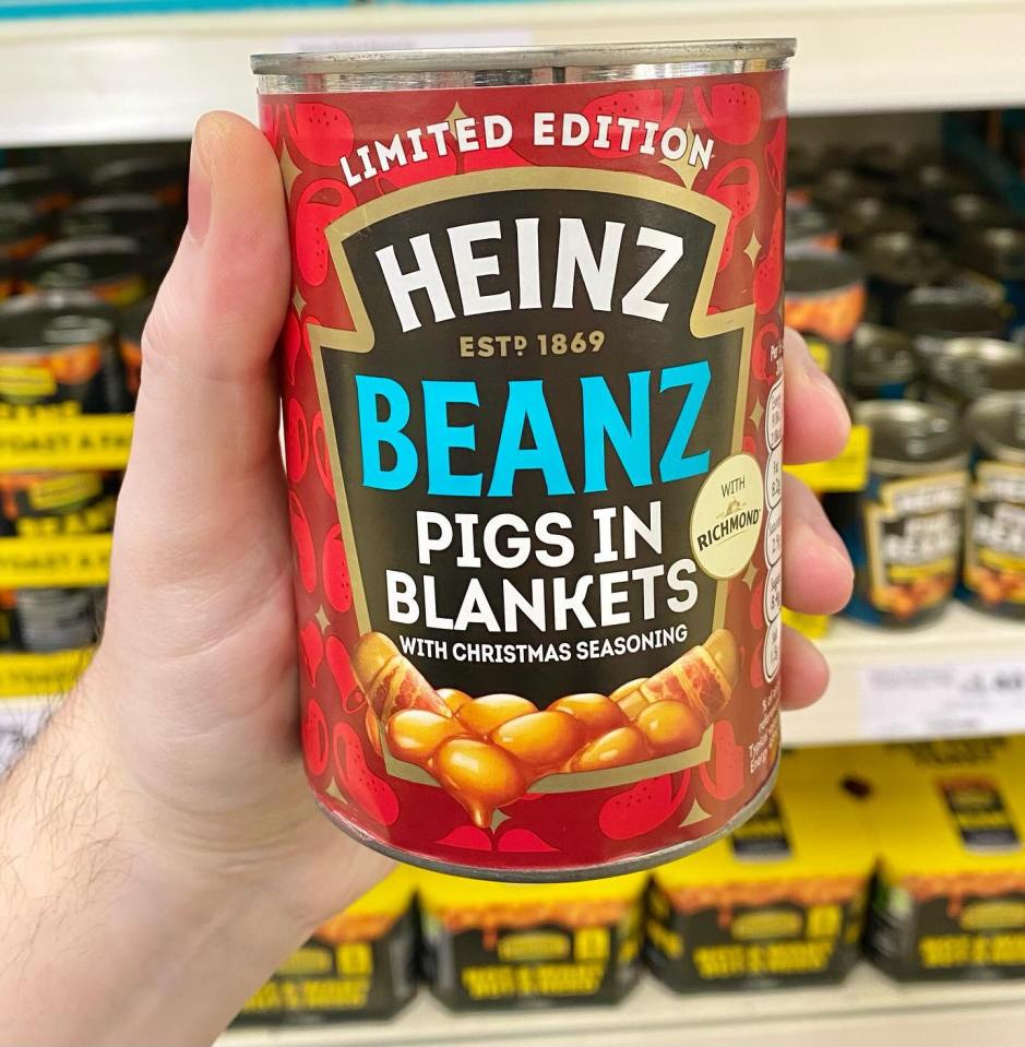 Heinz has launched a limited edition tin of baked beans which comes with a festive twist