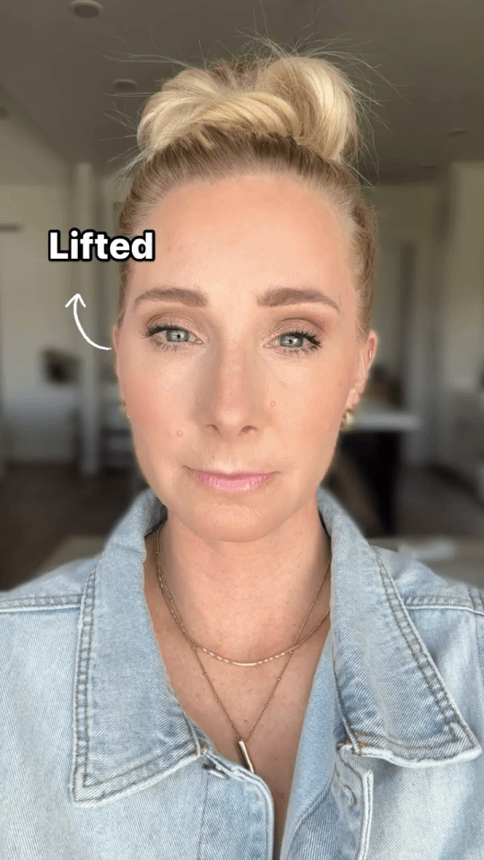 Lauren creates an instant face lift with strategically placed concealer