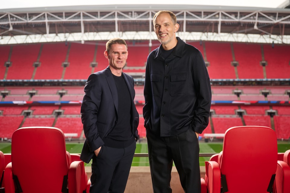 Tuchel will be joined by Anthony Barry in the dugout at Wembley