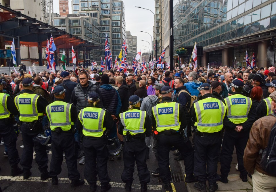 Hundreds of his supporters protested in central London on Saturday