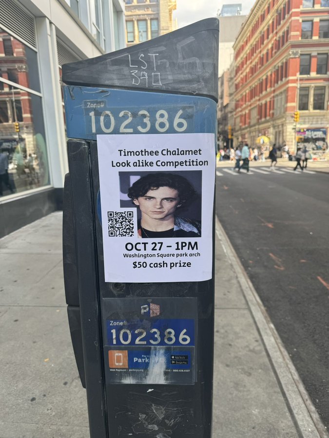 Posters have been going up around NYC all week to publicise the event