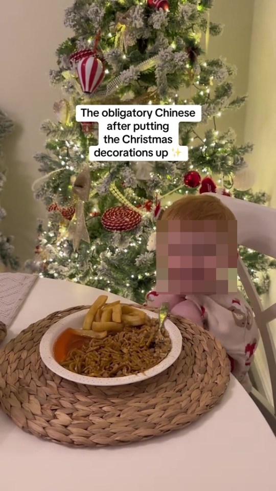 A mum has been slammed for putting her Christmas decorations up early