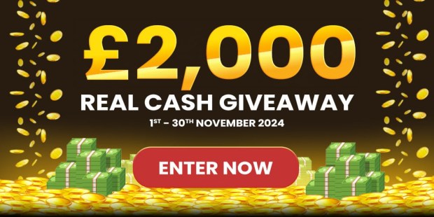 a poster for a real cash giveaway that takes place on november 30th