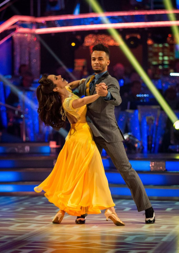 Aston starred in Strictly in 2017 with pro Janette Manrara