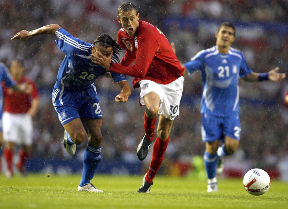 Peter Crouch got on the scoresheet at the match at Old Trafford