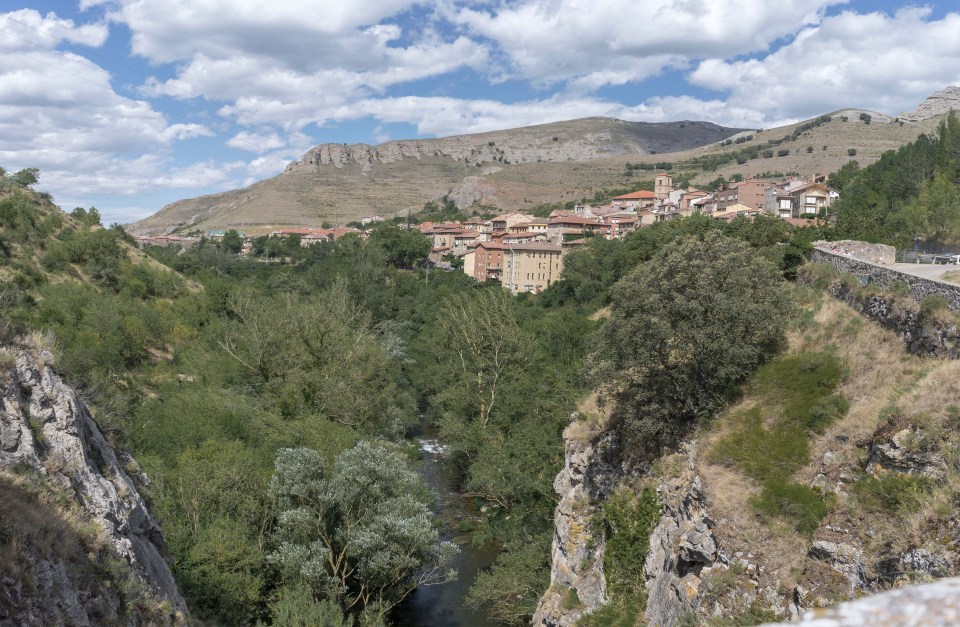 The village of Anguiano located in La Rioja, Spain