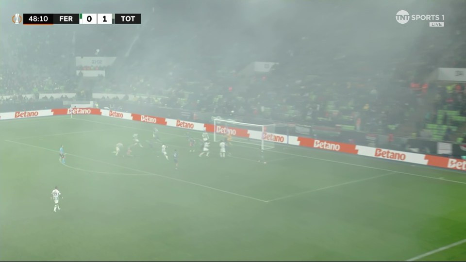 A murky view swept across the stadium in Budapest