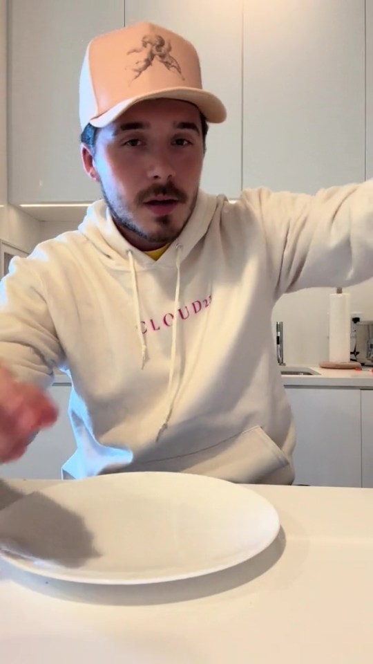 Brooklyn took to TikTok to share how he made his new favourite snack