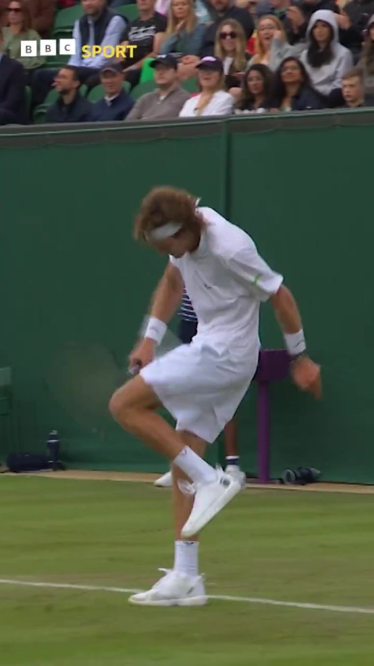 He did a similar act at Wimbledon this year