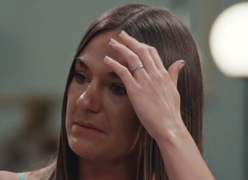 Kristina was left in tears by his 'joke' move