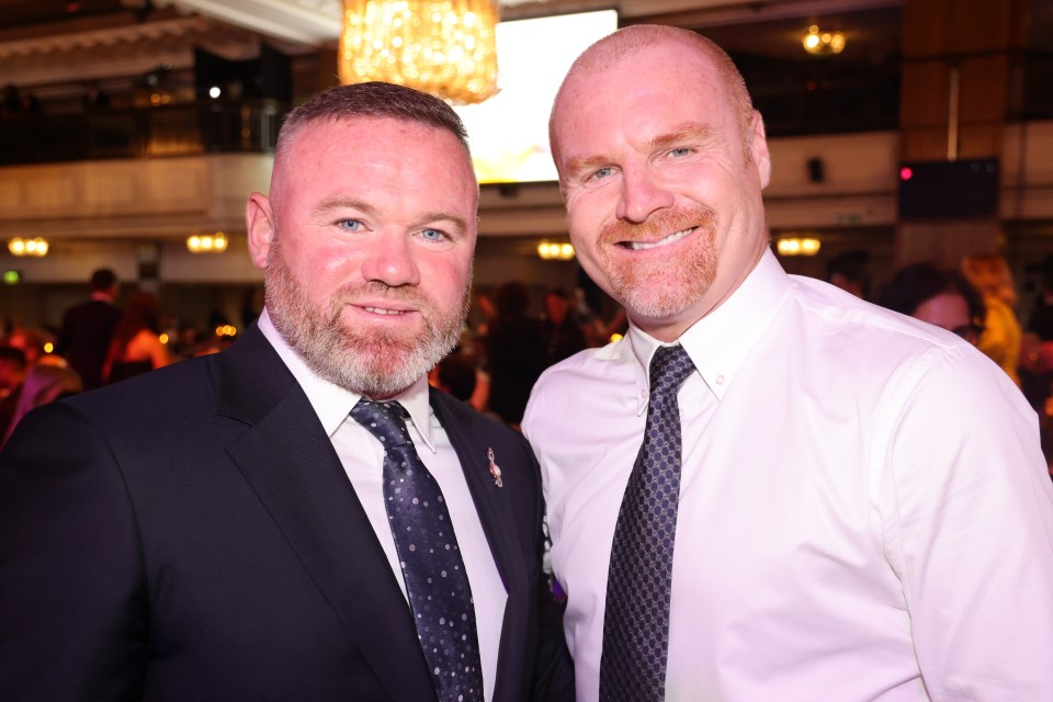 Everton legend Rooney is joined by current boss Sean Dyche