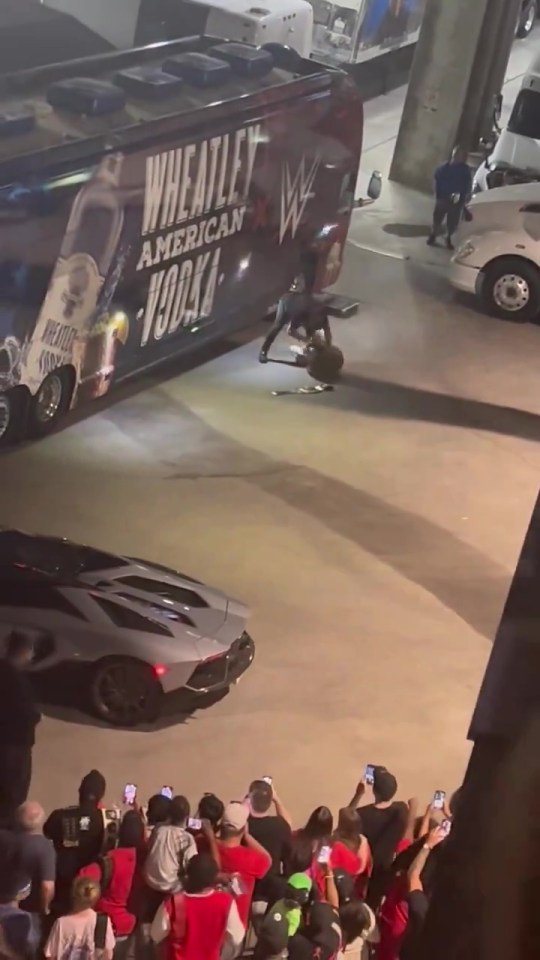 Owens blindsided Rhodes in the parking lot after the main event of Bad Blood