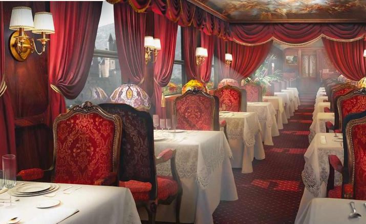 Images show what passengers could expect from the luxury train journey