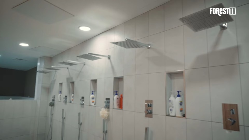 Players will make the most of the new showers