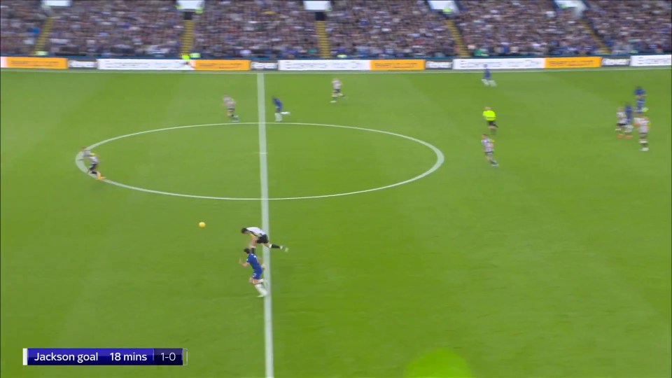 The pinpoint, curling pass sent speedy Pedro Neto on his way up the pitch