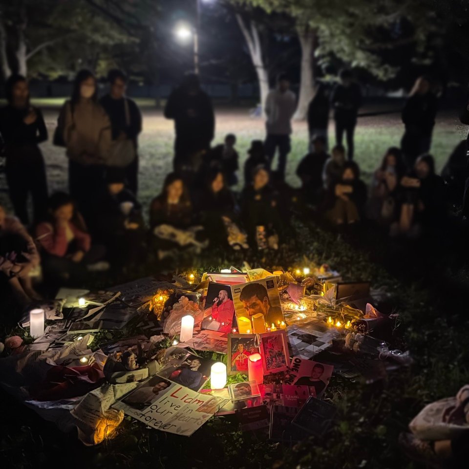 Liam Payne vigil in Tokyo, Japan