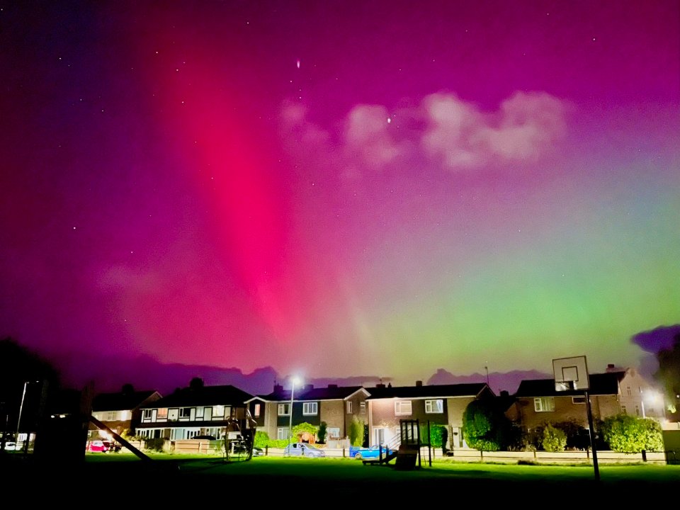 Lights dazzle over Cromer, Norfolk