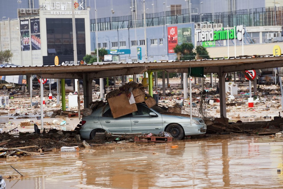 The flash floods left a trail of destruction in the eastern Spanish region