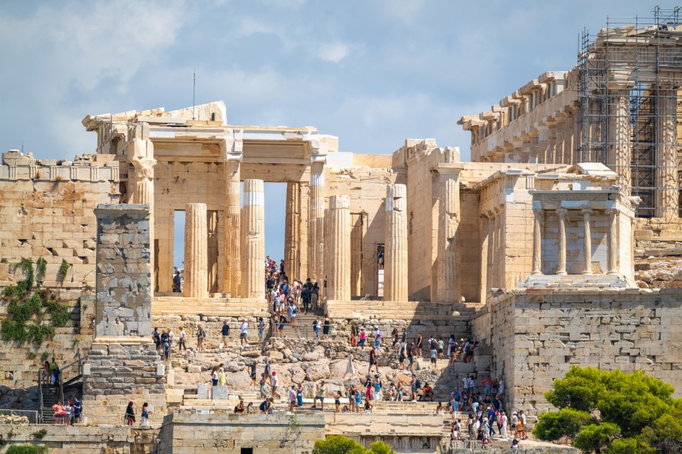 Athens has mild temperatures and is less crowded in winter