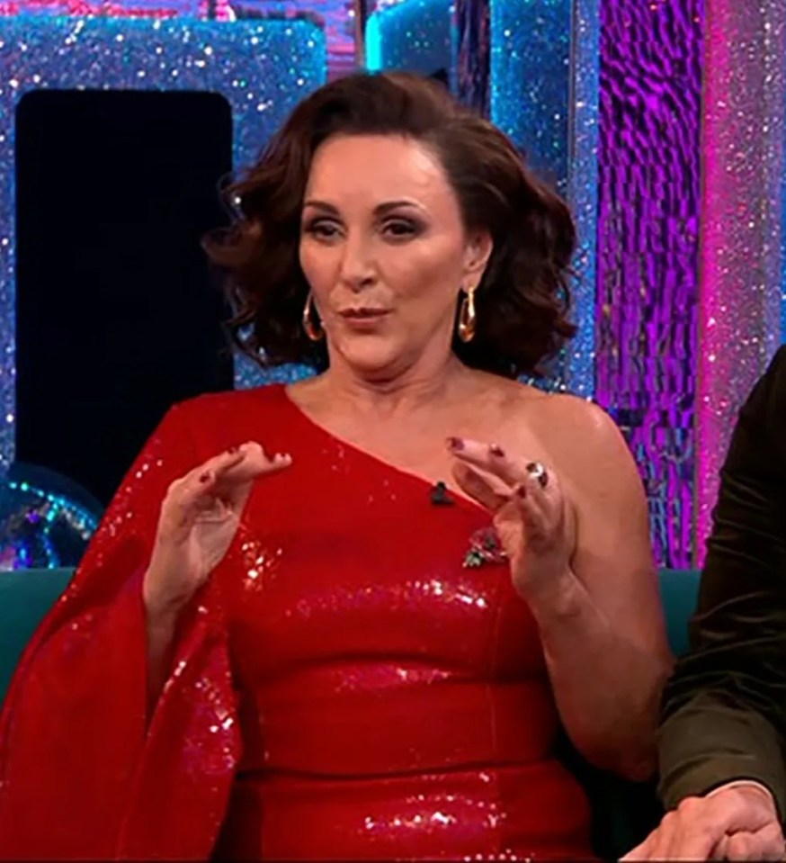 Strictly head judge Shirley Ballas’s dress had to be plucked of feathers between shows