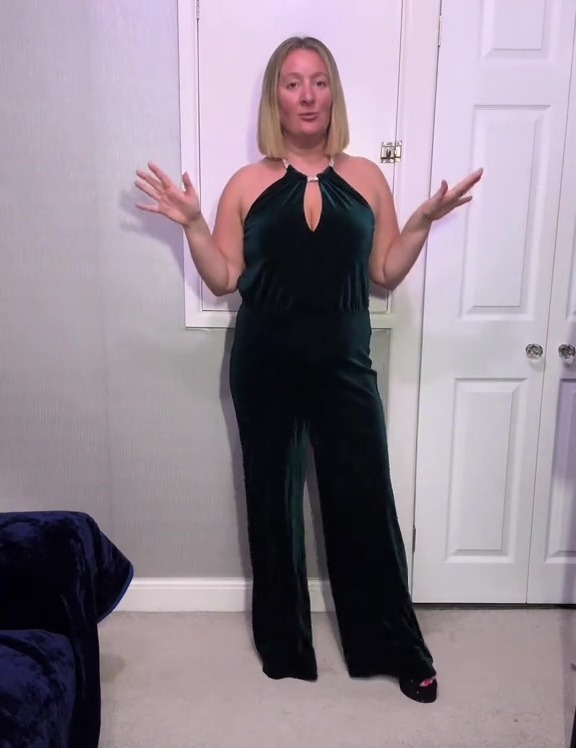 A fashion fan has revealed that she has found the best Christmas party outfits from Asda, including a dress that's great for those who are self-conscious of their arms