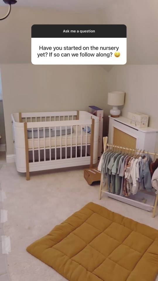 She gave her fans a look inside her baby's nursery