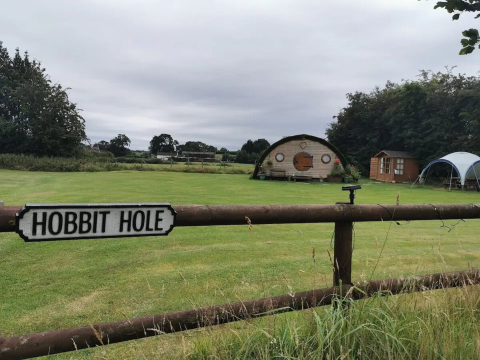 The tiny home located in the Cheshire countryside, bordering Shropshire and Staffordshire