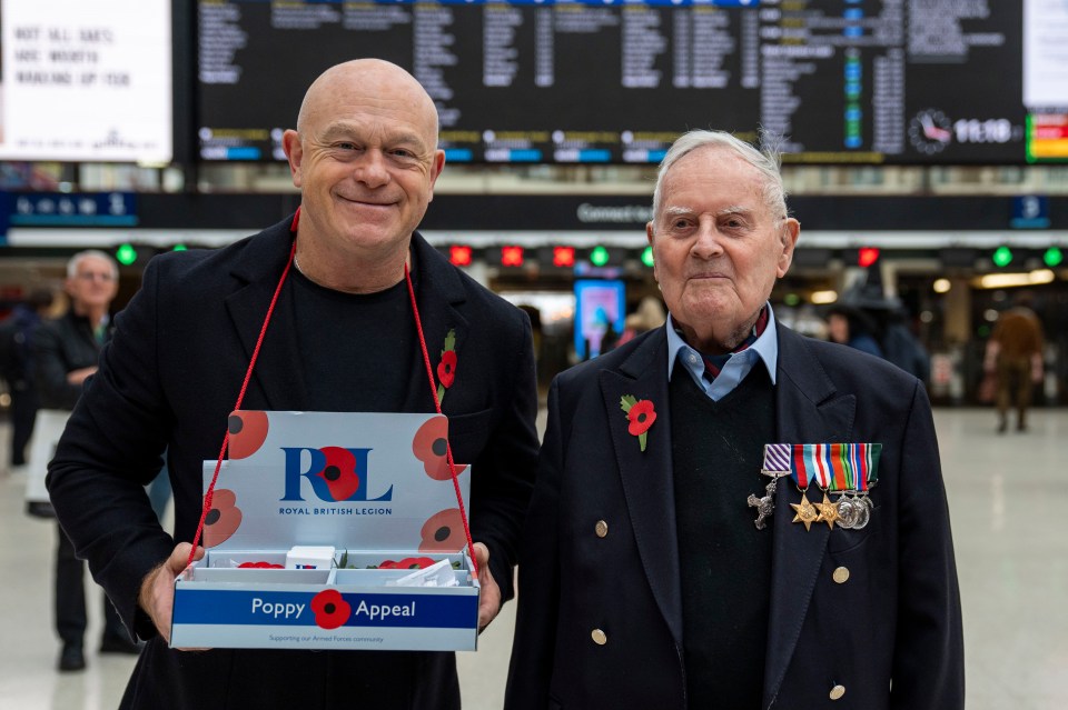 Actor Ross Kemp led fundraising efforts on London Poppy Day