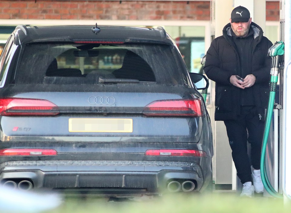 Wayne Rooney looked downcast as he was spotted after Coleen jetted off for I'm A Celebrity