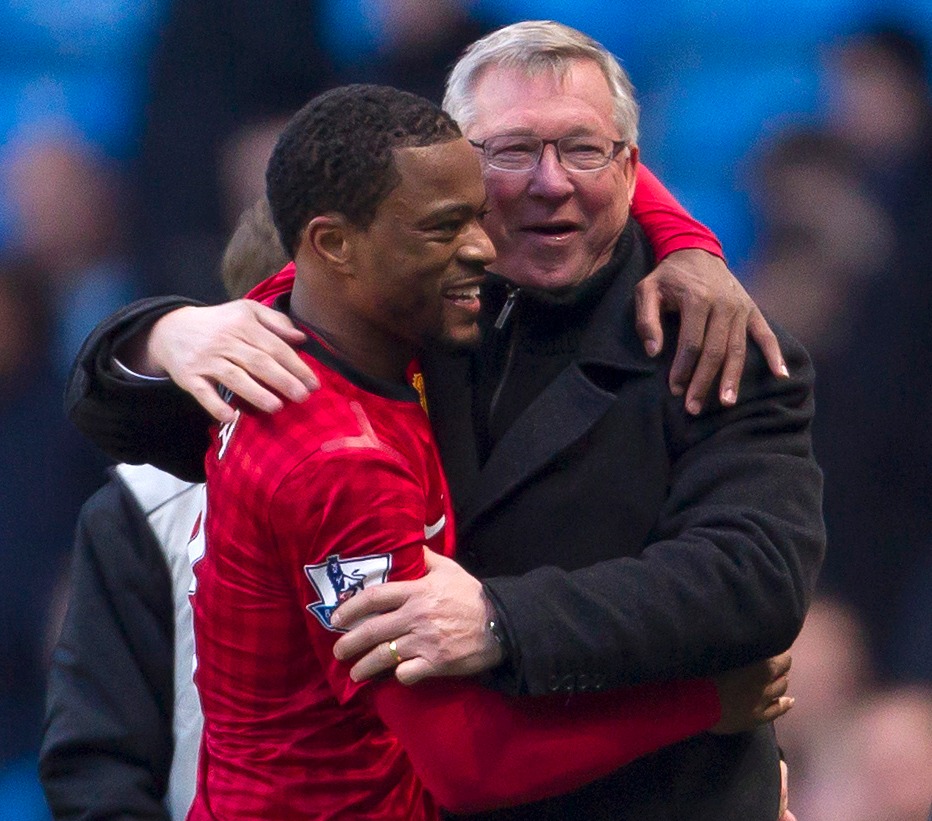 Evra and Ferguson worked together at United for seven years between 2006 and 2013