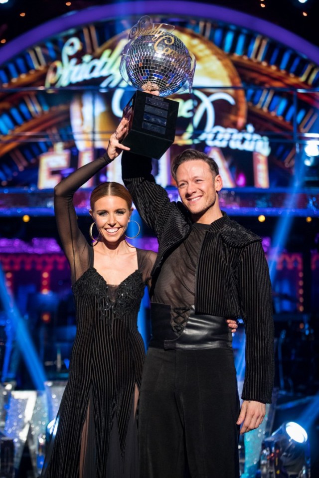 The couple lifted the Glitterball trophy in 2018