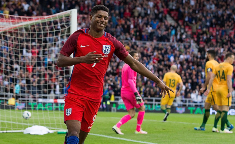 Marcus Rashford was just 18 when he scored on his debut