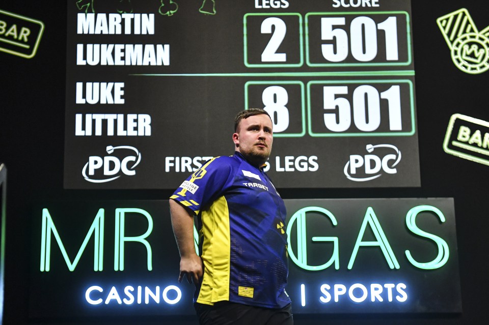 Littler thrashed Lukeman in the Grand Slam final