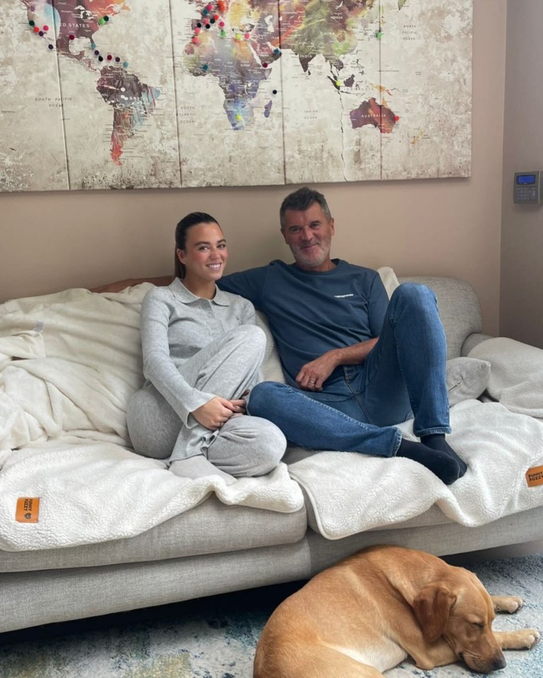 Keane's daughter Leah is engaged to Harwood-Bellis