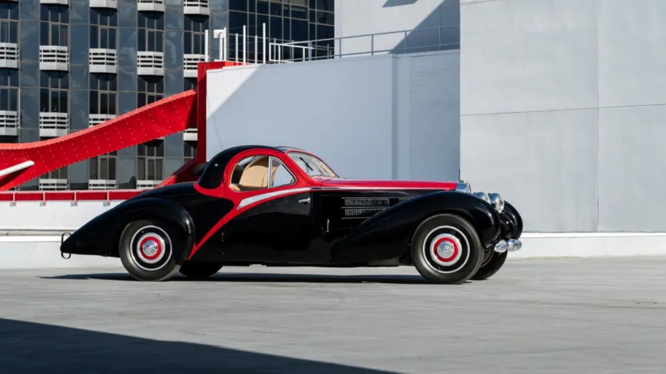 The Bugatti is for sale with RM Sotheby’s