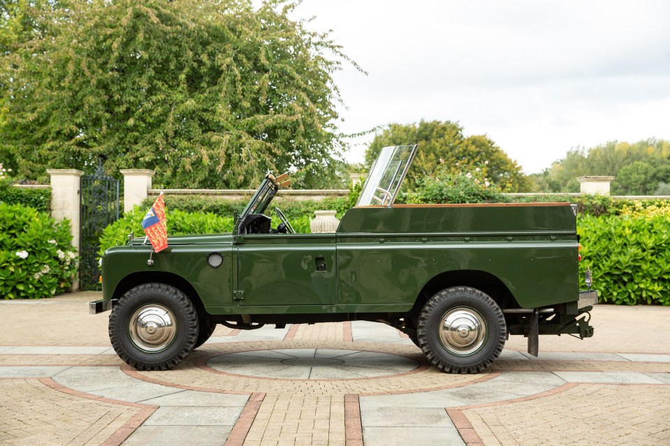 The Land Rover was sold at auction for £32,000 but with fees added on the price rose to £36,800