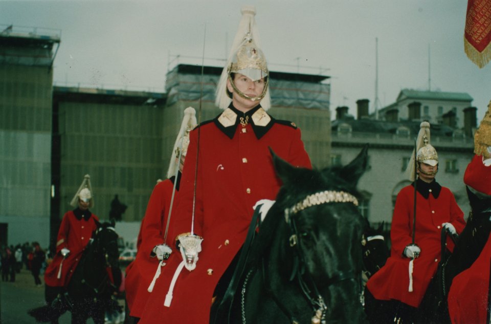 James pictured in army uniform