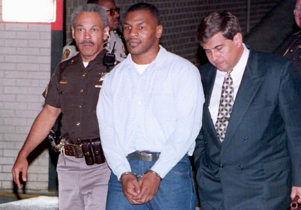 Mike Tyson served three years in prison after being convicted of rape