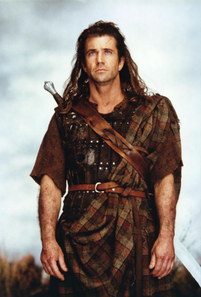 Mel Gibson in Braveheart