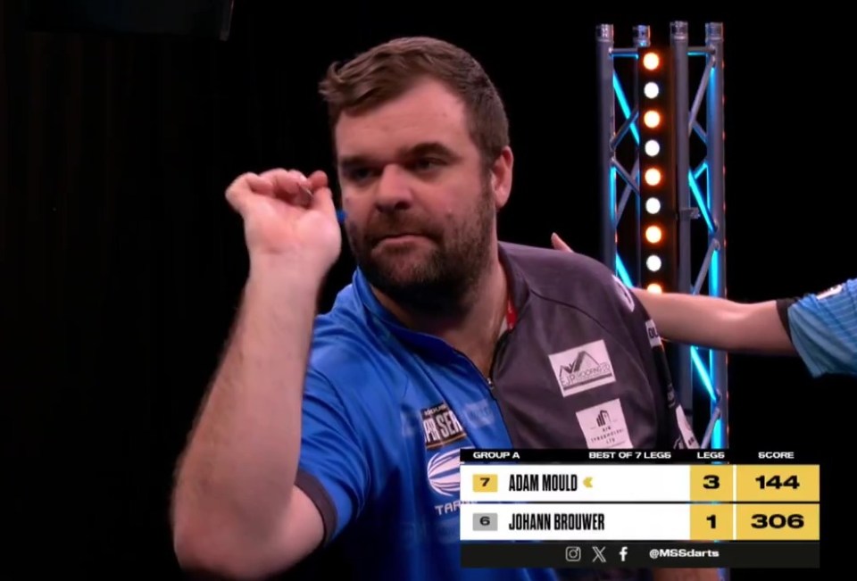 Adam Mould pulled off an incredible nine-darter in the Modus Super Series