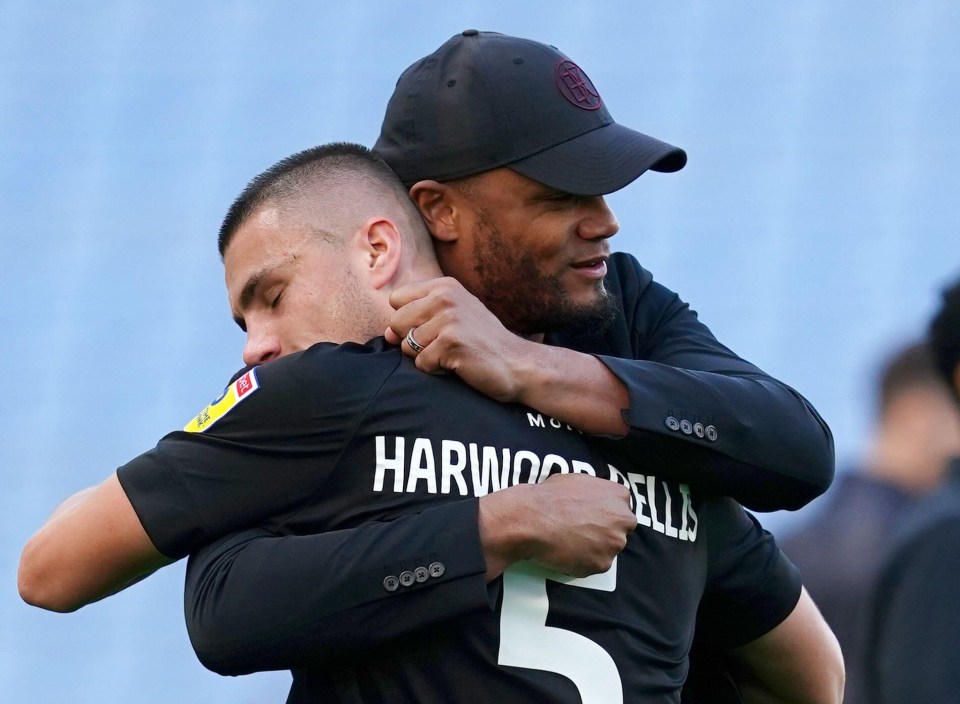 Former Burnley boss Vincent Kompany was a huge inspiration