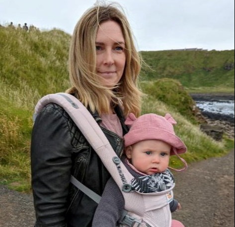 Joanna Webb claims she was hit with an 'unfair' parking fine while breastfeeding her baby daughter